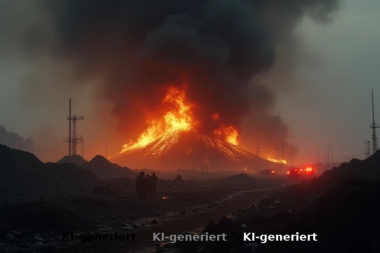 Industriefeuer im Saalekreis: 250 Einsatzkräfte kämpfen gegen Abfallbrand