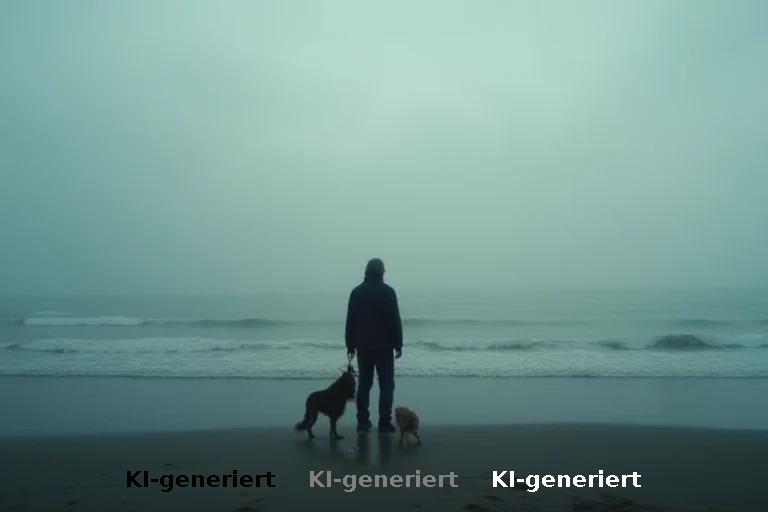 Influencer verabschiedet sich vom toten Hund im Meer
