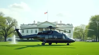 Inszenierte Präsidentschaft: Trumps Helikopter-Tour als Machtsymbol