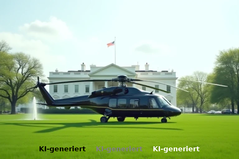 Inszenierte Präsidentschaft: Trumps Helikopter-Tour als Machtsymbol