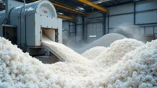 Iowa-Anlage recycelt Windradflügel mechanisch zu Baustoffen