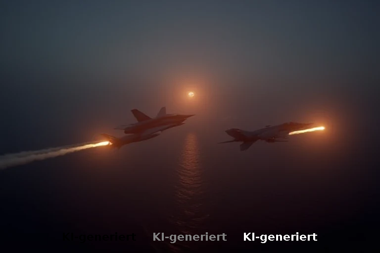 Jagdflugzeuge warnen mit Leuchtkörpern vor Flugzeugverletzung in Trumps Sperrzone