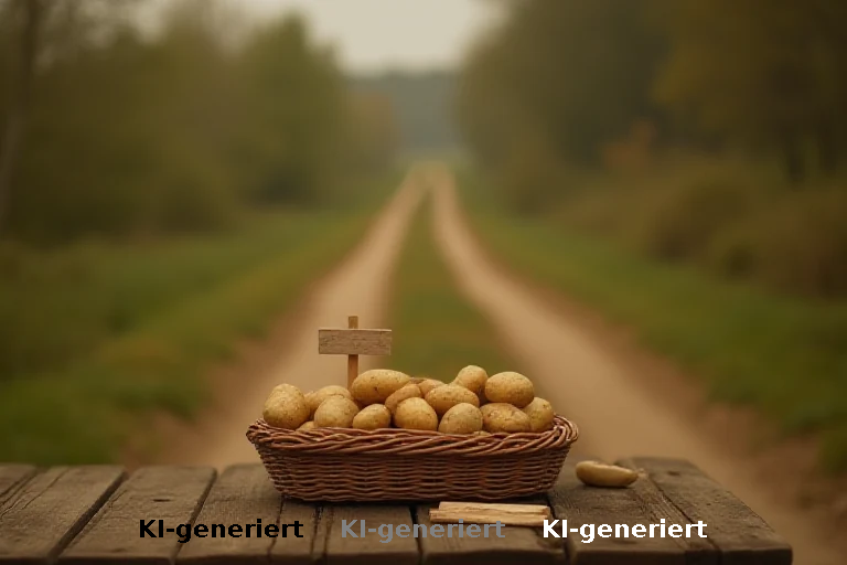 Jugendlicher setzt auf Vertrauensprinzip bei Kartoffelverkauf am polnischen Landweg