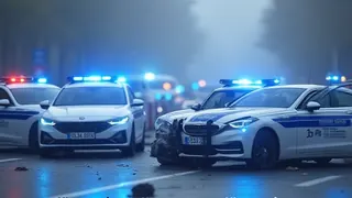 Karambolage mit Blaulicht: Polizeikolonne auf Berliner Autobahn blockiert