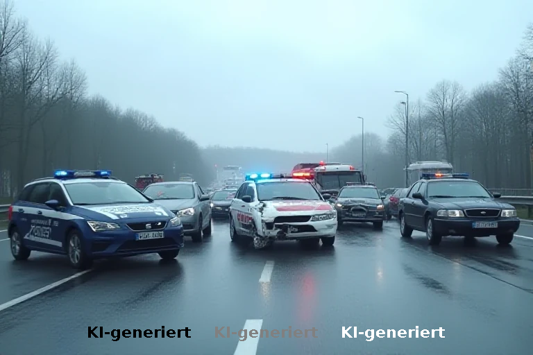 Kaskadenunfall auf der A7: Versagen der Sicherheitsabstände kostet 85.000 Euro