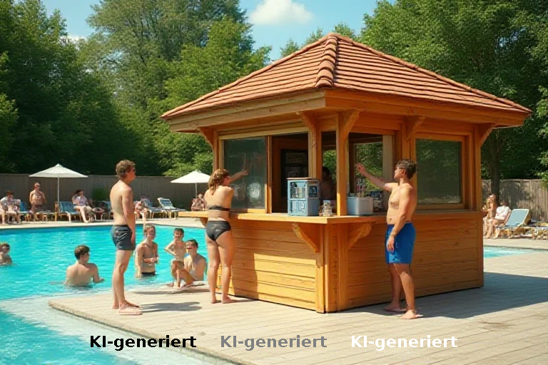 Kiosk-Betrieb im Freibad: Integration durch Gastronomie oder bloße Folklore?
