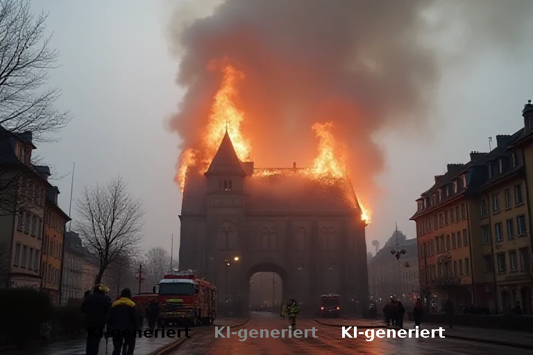 Kirchenbrand in München: Feuerwehr löscht Dachstuhl, Polizei ermittelt