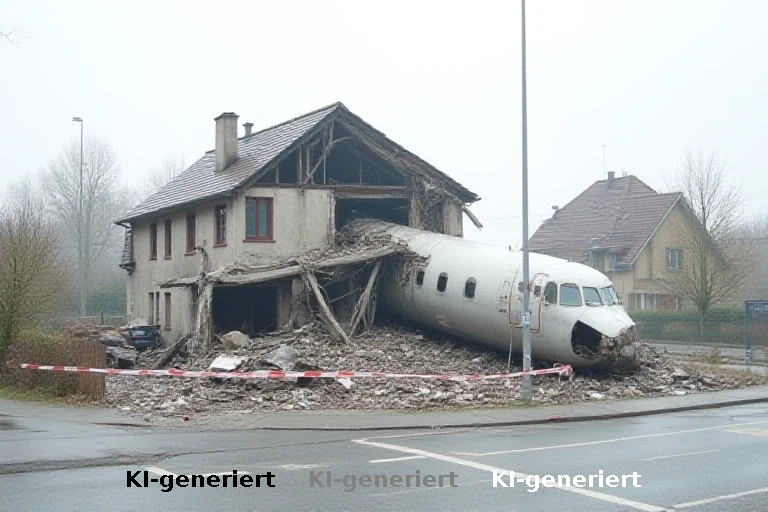 Kleinflugzeug in Wohnhaus gestürzt: Langwierige Aufklärung und spontane Hilfsbereitschaft