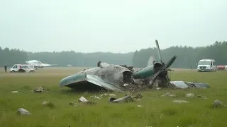 Kleinflugzeug stürzt in Südhessen ab: Pilot und Passagier tot
