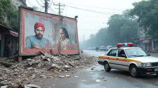 Kolkata: Politischer Streit um Werbetafel eskaliert mit Sturz eines Senators