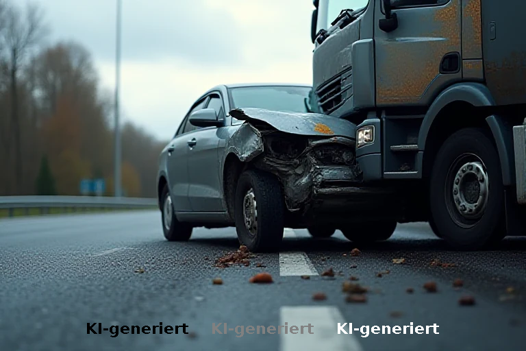 Kollision auf B16 bei Günzburg: Ältere Fahrerin übersieht Lastwagen