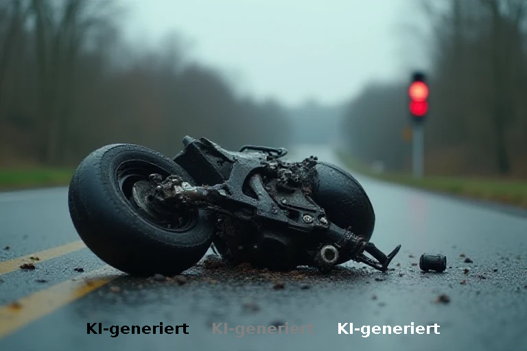 Kollision in Worpswede: Motorradfahrer nach Einbiegefehler schwer verletzt