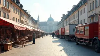 Kommerzielle Flaniermeile: Der Bayerische Flohmarkt als logistisches und soziales Phänomen