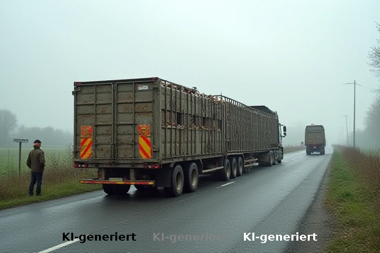 Konflikt um Tiertransport: Tierschützer und Behörden streiten über Kontrolle und Rechtskonformität