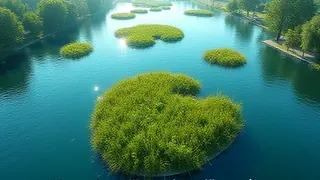 Künstliche Vegetationsinseln als ökologische Maßnahme für die Hamburger Alster