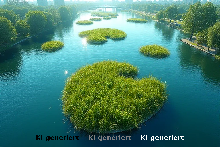 Künstliche Vegetationsinseln als ökologische Maßnahme für die Hamburger Alster