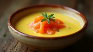 Kulinarische Inszenierung: Selleriesuppe mit Lachs-Akzent als Herbsttrend