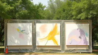 Kunst am Bauzaun: Privatsammlung und UdK gestalten Kleistpark-Vorfeld