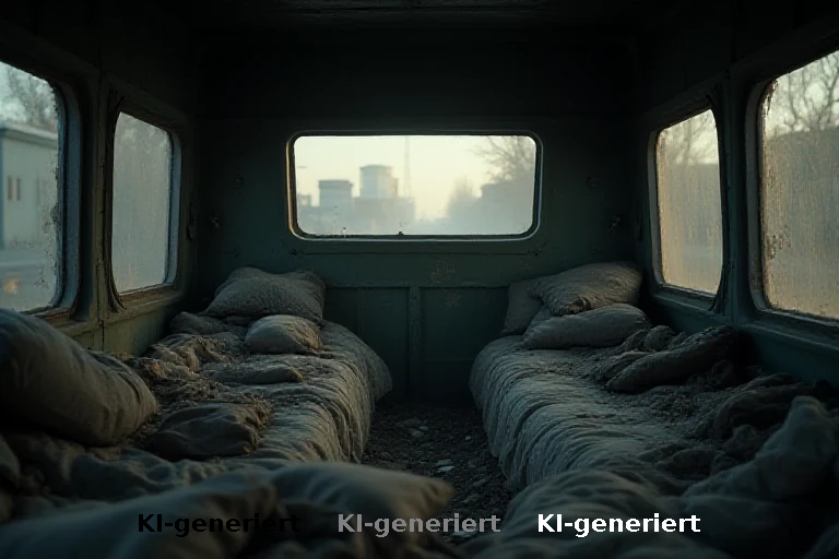 Leben im LKW: Alltag einer vertriebenen Großmutter im vierten Kriegsjahr