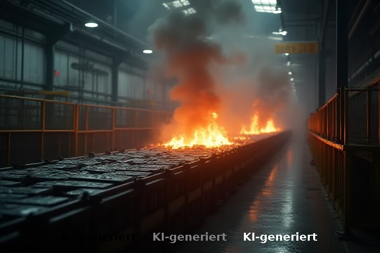 Lithium-Ionen-Batterien als Brandursache in der Recyclingindustrie