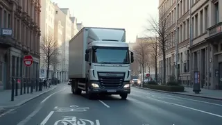 Lkw-Verkehr auf Fahrradstraße: Stadt und Polizei greifen durch Kontrollen ein
