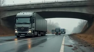 Logistikversagen: Schwerlastkolonne beschädigt Brücke in Sonderhausen