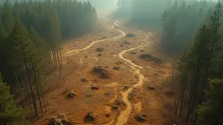 Luftbild zeigt Ausmaß der Waldzerstörung im Südwesten Frankreichs