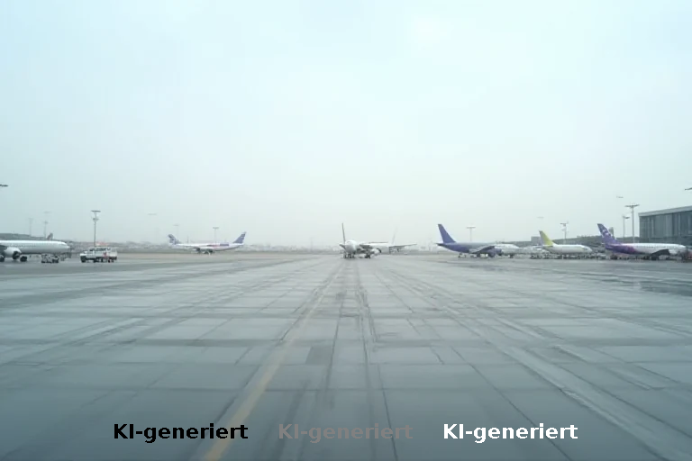 Lufthansa Maschine sackt am Terminal ab Mehrere Mitarbeiter verletzt