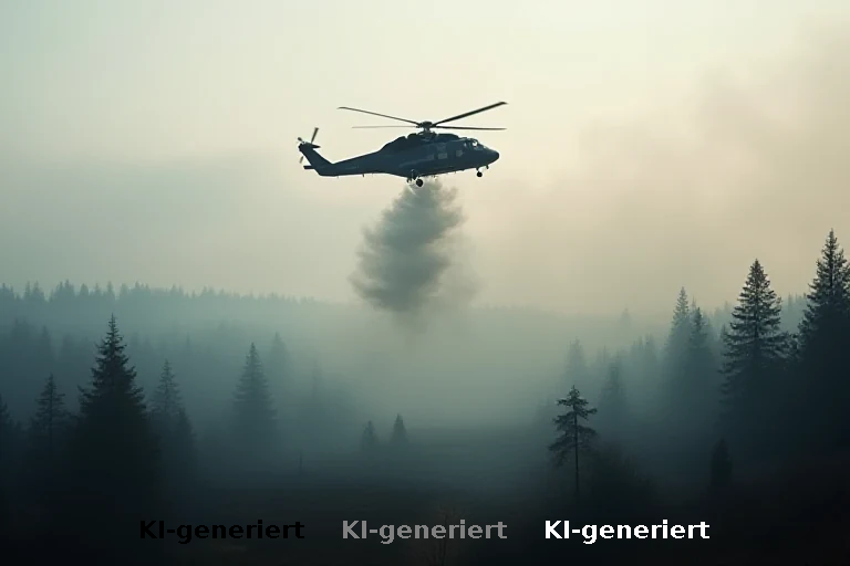 Luftkämpfe gegen die Glut: Die neue Rolle der sächsischen Bereitschaftspolizei im Waldbrandeinsatz
