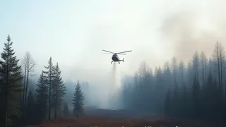 Luftunterstützung bei Waldbrand: Plauen hofft auf Hubschrauber zur Brandbekämpfung