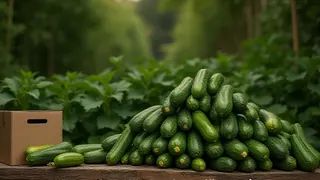 Massenanbau von Zucchini zur Unterstützung sozialer Einrichtungen