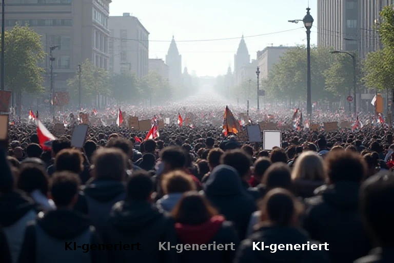 Massenprotest in Brüssel: Gewerkschaften fordern Rückzug der Sparpläne