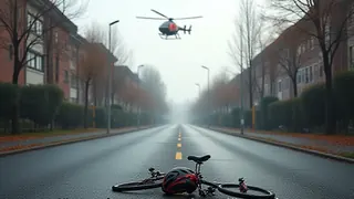 Medizinischer Notfall: Radfahrer stürzt in Burgheim und wird per Hubschrauber verlegt