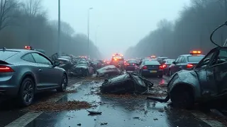Mehrfachunfall auf der A7: Stau und Verletzte nach Kette von Kollisionen