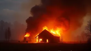 Millionenschaden durch Hofbrand: Feuerwehr im Einsatz unter extremen Bedingungen