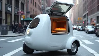 Mobile Gastronomie im Kleinstwagen: Ein New Yorker Koch setzt auf dezentrale Pizza-Produktion
