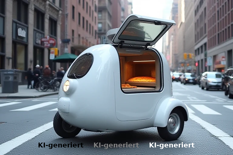 Mobile Gastronomie im Kleinstwagen: Ein New Yorker Koch setzt auf dezentrale Pizza-Produktion