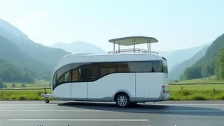 Mobiles Wohnwunder: Hybrid aus A-Rahmen und Caravan mit Dachterrasse