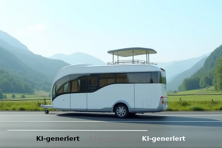 Mobiles Wohnwunder: Hybrid aus A-Rahmen und Caravan mit Dachterrasse