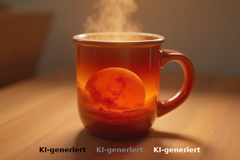 Musk vermarktet Mars-Vision mit hitzeempfindlicher Tasse