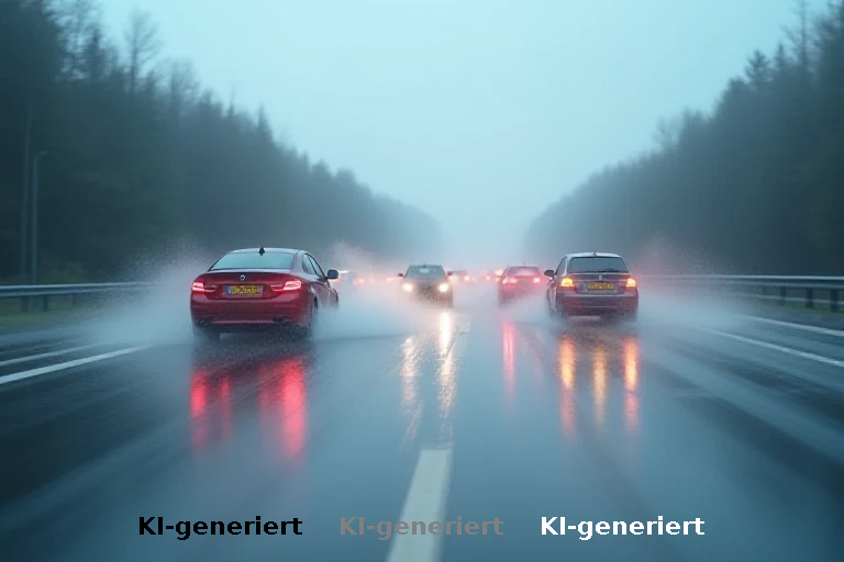 Nasse A8: Geschwindigkeitsdelikte verursachen Kettenreaktion und Sachschaden
