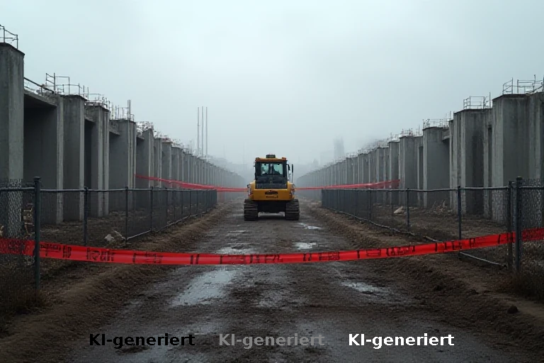 Naturkolonisiertes Logistik-Desaster: Wenn Baustopps zum Biotop werden