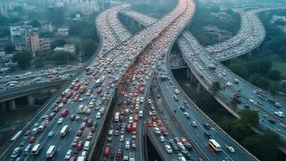 Neue Delhi-Autobahn: Stau statt Versprechen Behörden prüfen Engpässe