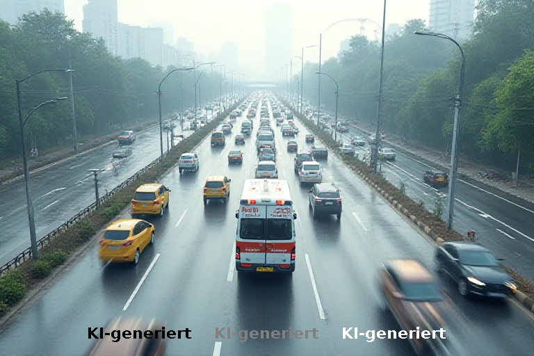 Neue Delhi-Autobahn: Staus und Kritik an Navigationsdaten
