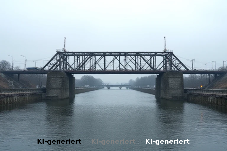 Neue Eisenbahnbrücke über Elbe-Havel-Kanal erfolgreich eingeschoben