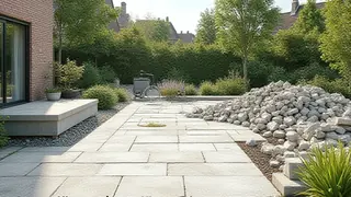 Niederländischer Familienvater saniert Garten mit 5.000 gebrauchten Pflastersteinen