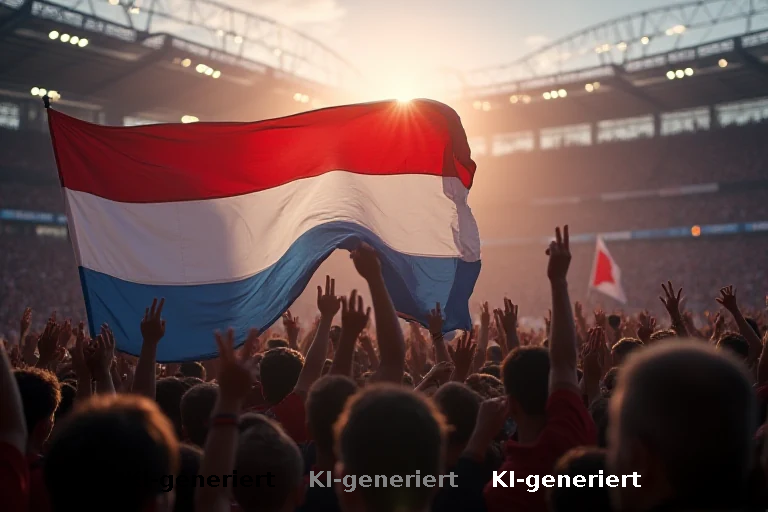 Niederlande verwandeln Haager Marktweg in orange WM-Fanzone