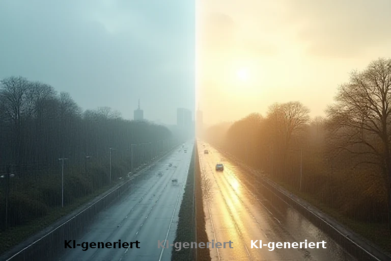 Nord-Süd-Gefälle: Regen im Norden, Sonne im Süden
