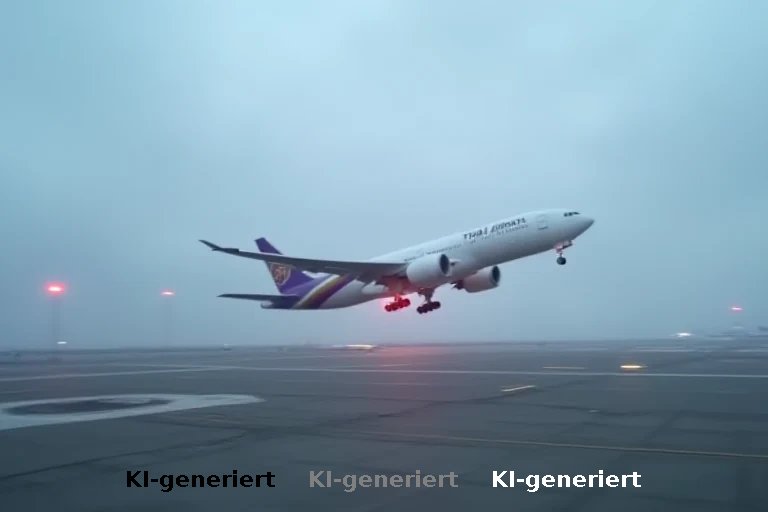 Notlandung in Frankfurt: Thai Airways Boeing mit defektem Fahrwerk kehrt um