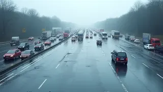 Ölpest und Stau auf der A8: Zwischen Unfallhergang und Verkehrschaos